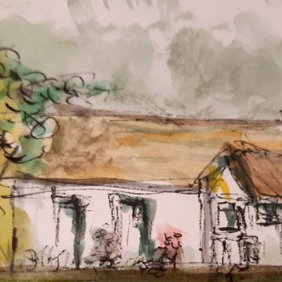 Aquarell Skizzen Kunst Künstlerin Heike Hesse der Norden Bilder Skizzen sketching 